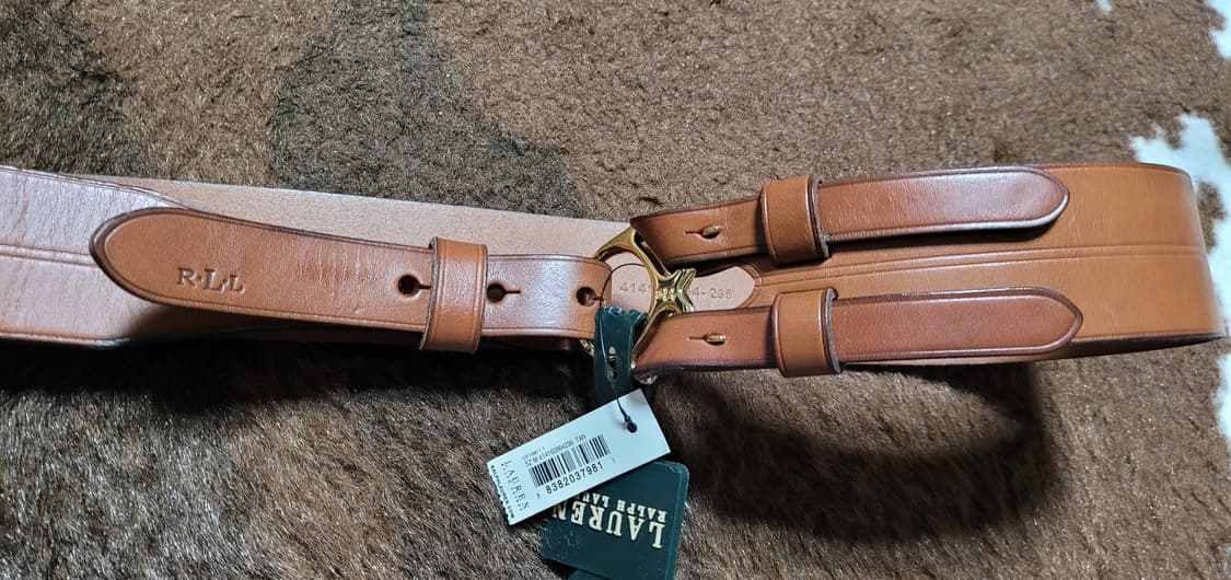 폴로 랄프로렌  로렌 가죽 디자인 벨트 상품이미지1