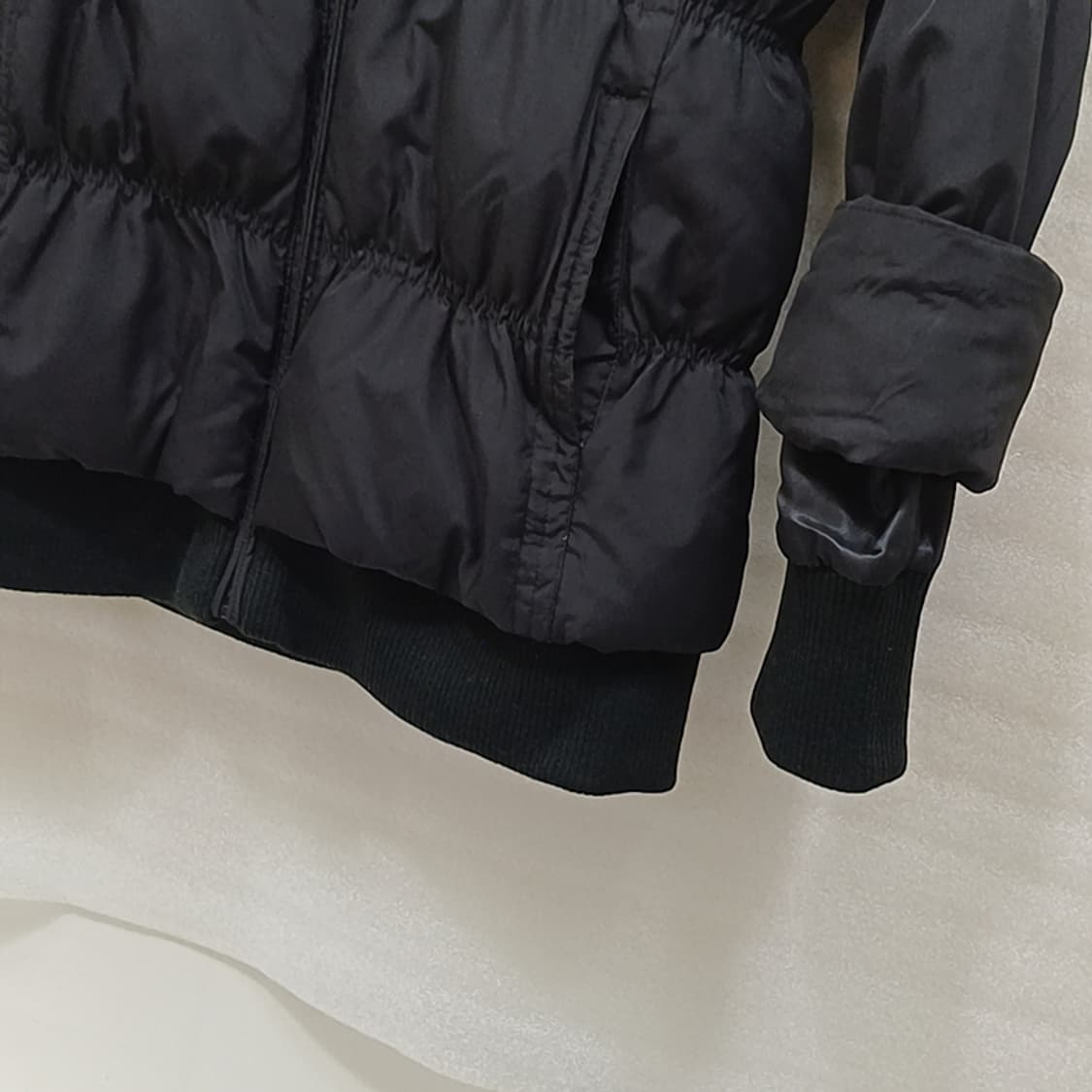 김영주 골프 겨울 오리털 다운 다운 패딩 여성 M 블랙 사랑봉봉 상품이미지4