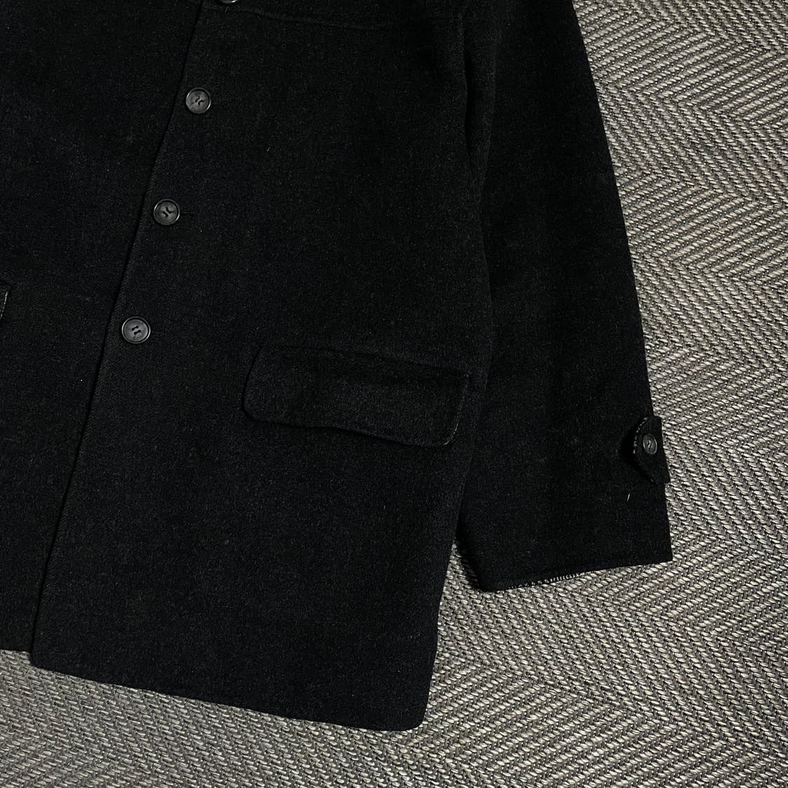 캘빈 타운 미니멀 박시핏 모직 하프 코트y 4918 상품이미지3