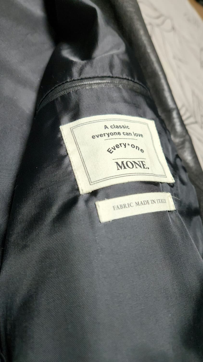 mone 모네 버킨 레더 자켓 상품이미지3