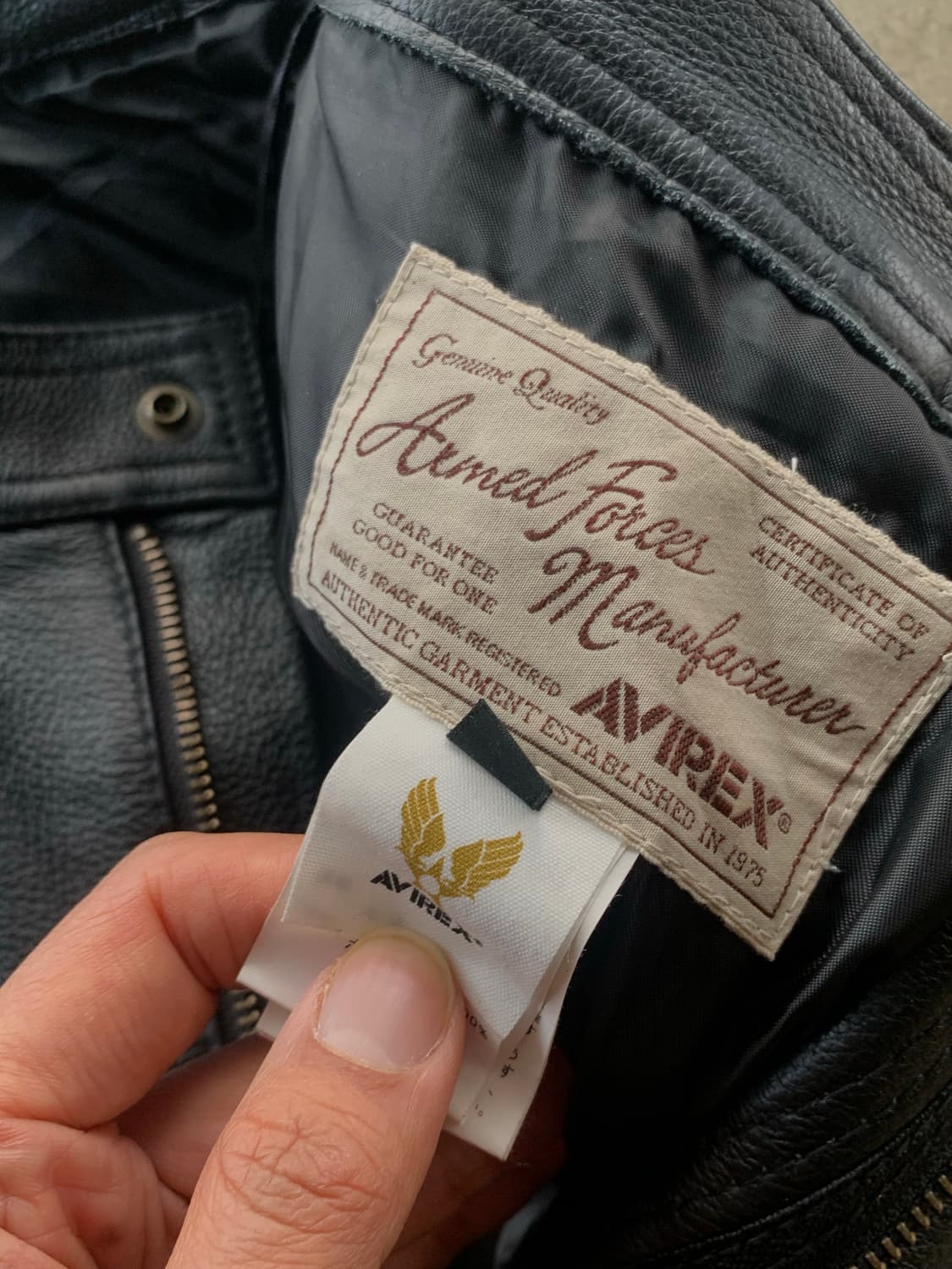 아비렉스 5포켓 레더 팬츠 상품이미지4