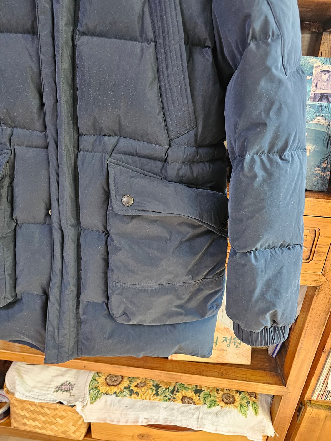 씨피 CP컴퍼니 네이비 패딩 팔아요 롱패딩 다운 상품이미지5