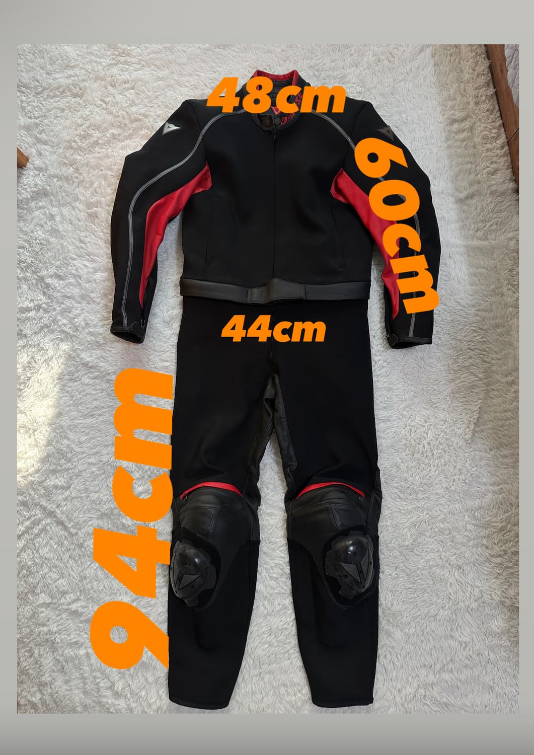 다이네즈 라이딩 슈트 블랙/레드 50 / M 상품이미지2