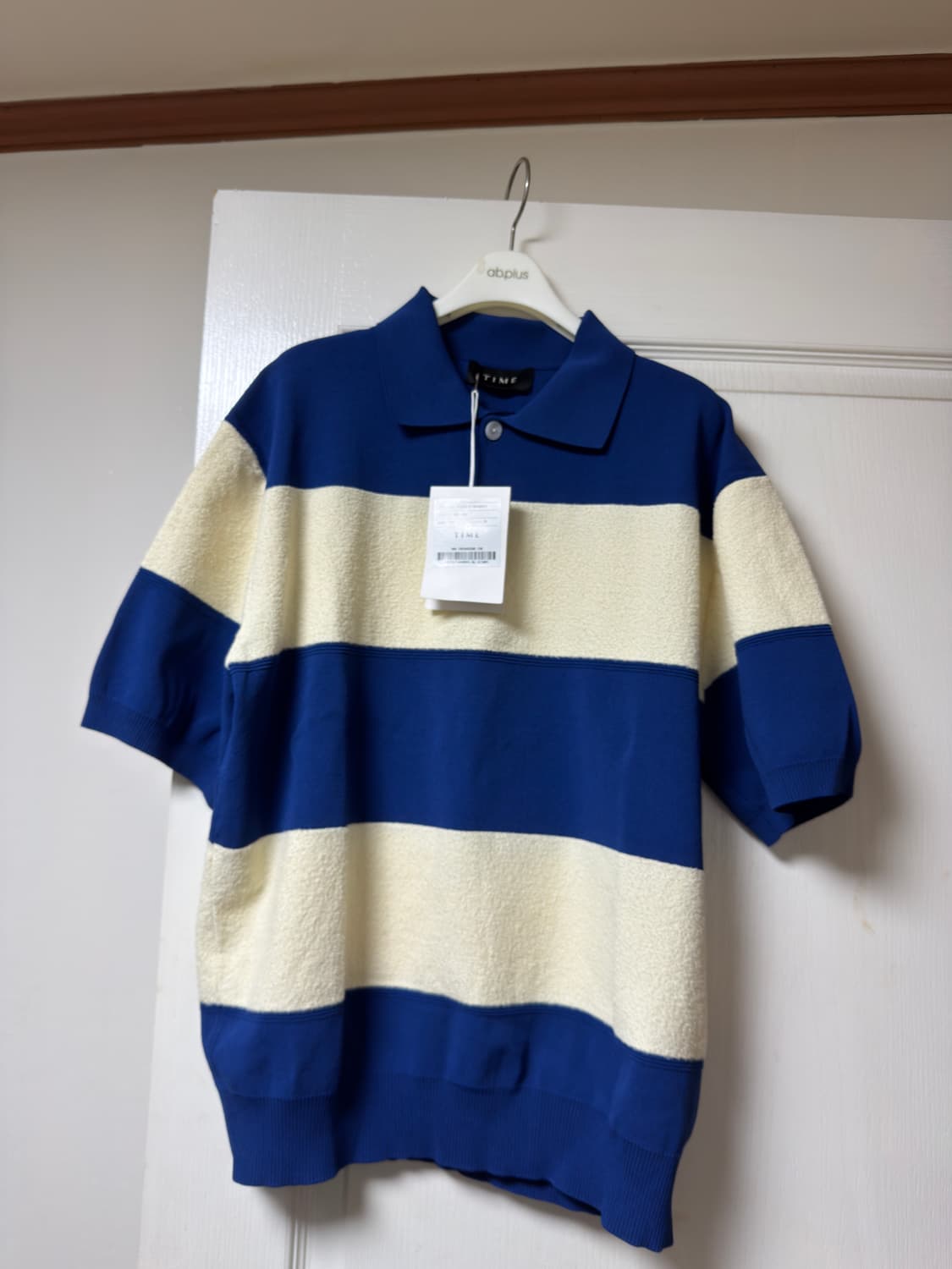 타임옴므 25SS 컬러블럭 카라티 100 상품이미지3