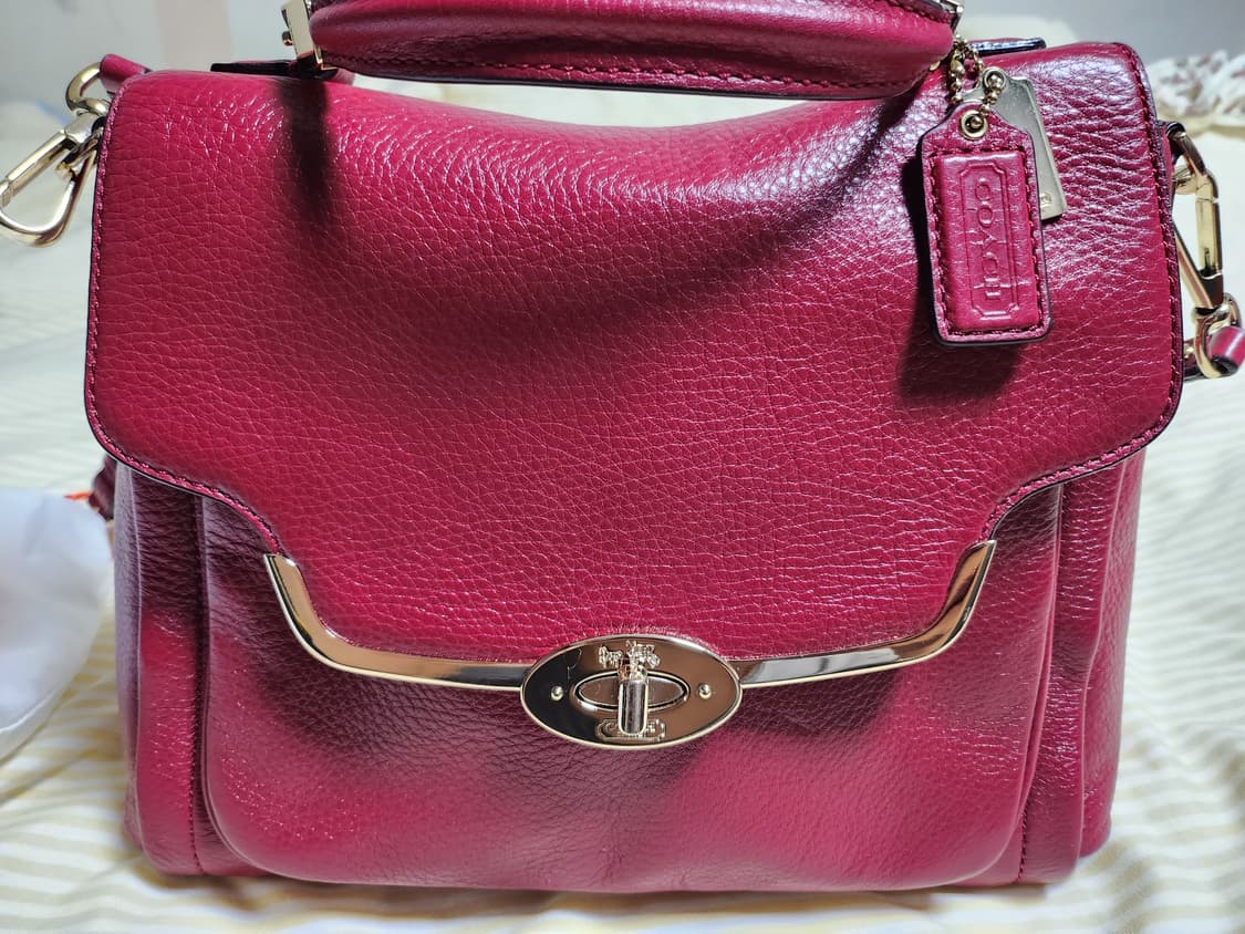 코치 토드백 크로스백 버건디 상품이미지1