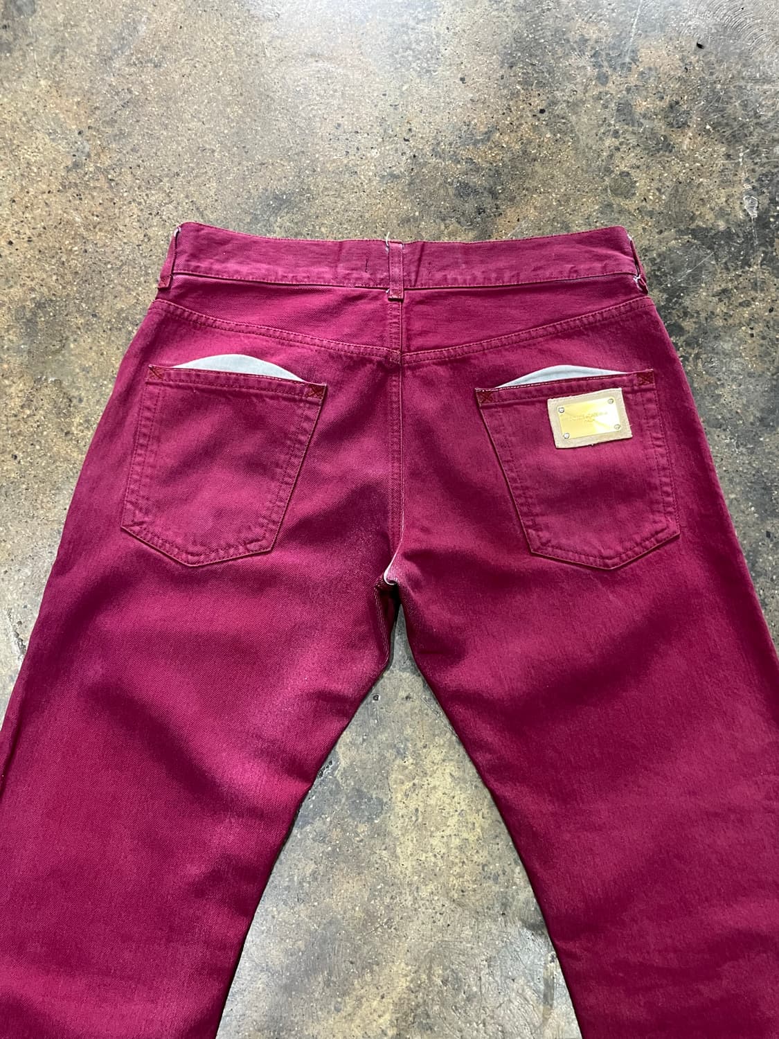 2005 Dolce & Gabbana Red Painted Jean 상품이미지6