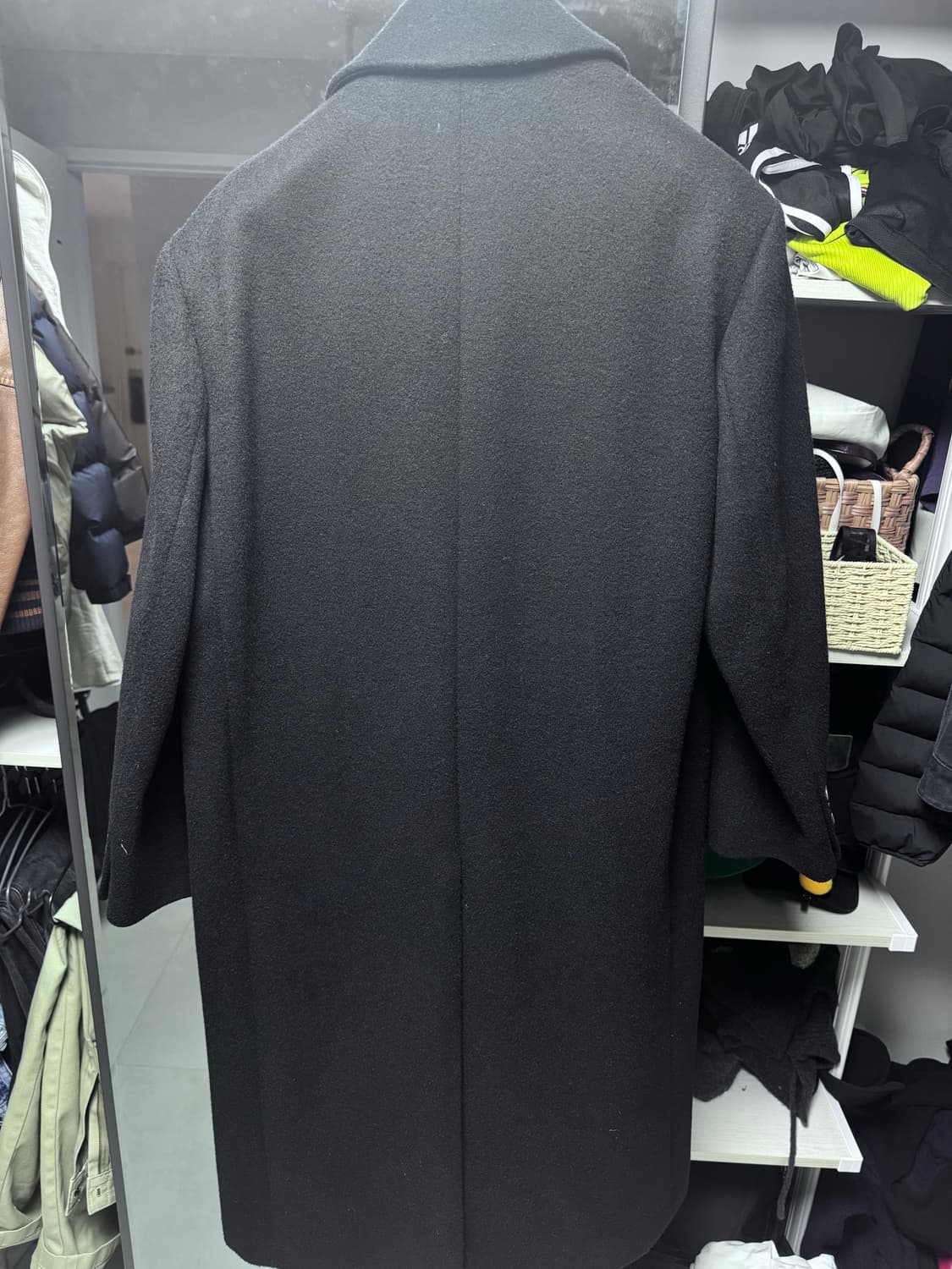 (중고/S) 인사일런스 우먼 피크드 싱글 코트 블랙 S 상품이미지6