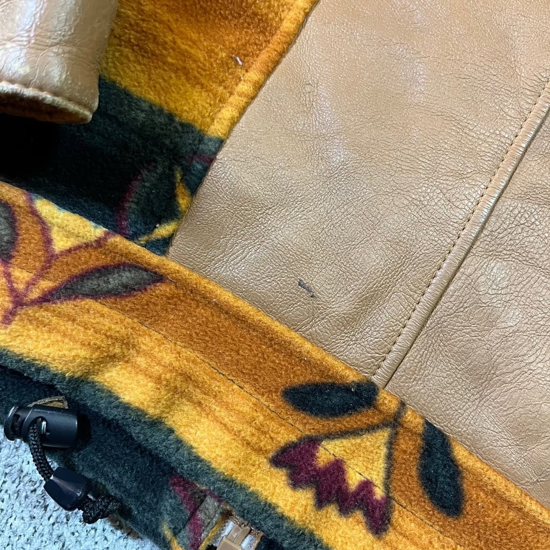 VINTAGE 빈티지 NZ 양가죽 에스닉 플리스 자켓 상품이미지6