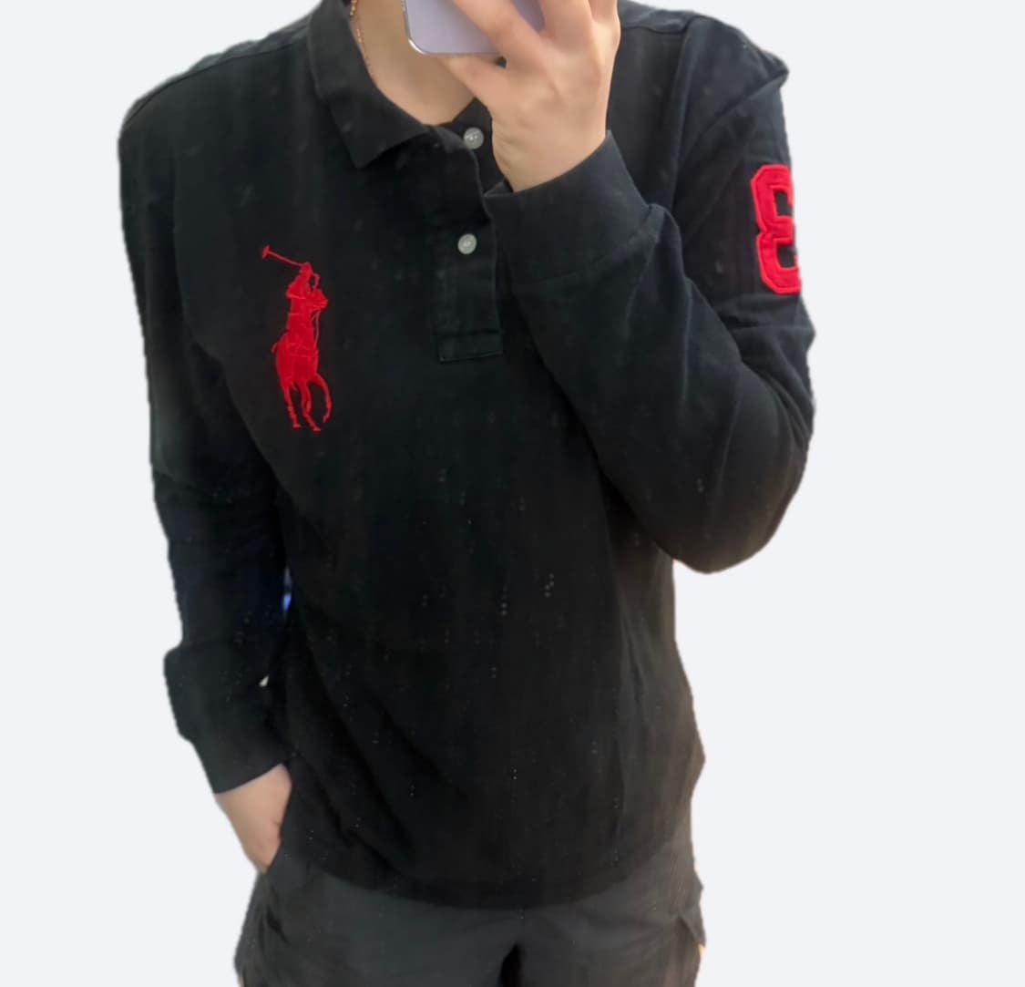 ❤️폴로 랄프로렌 레드 빅포니 블랙 카라티 PK티❤️ 상품이미지1