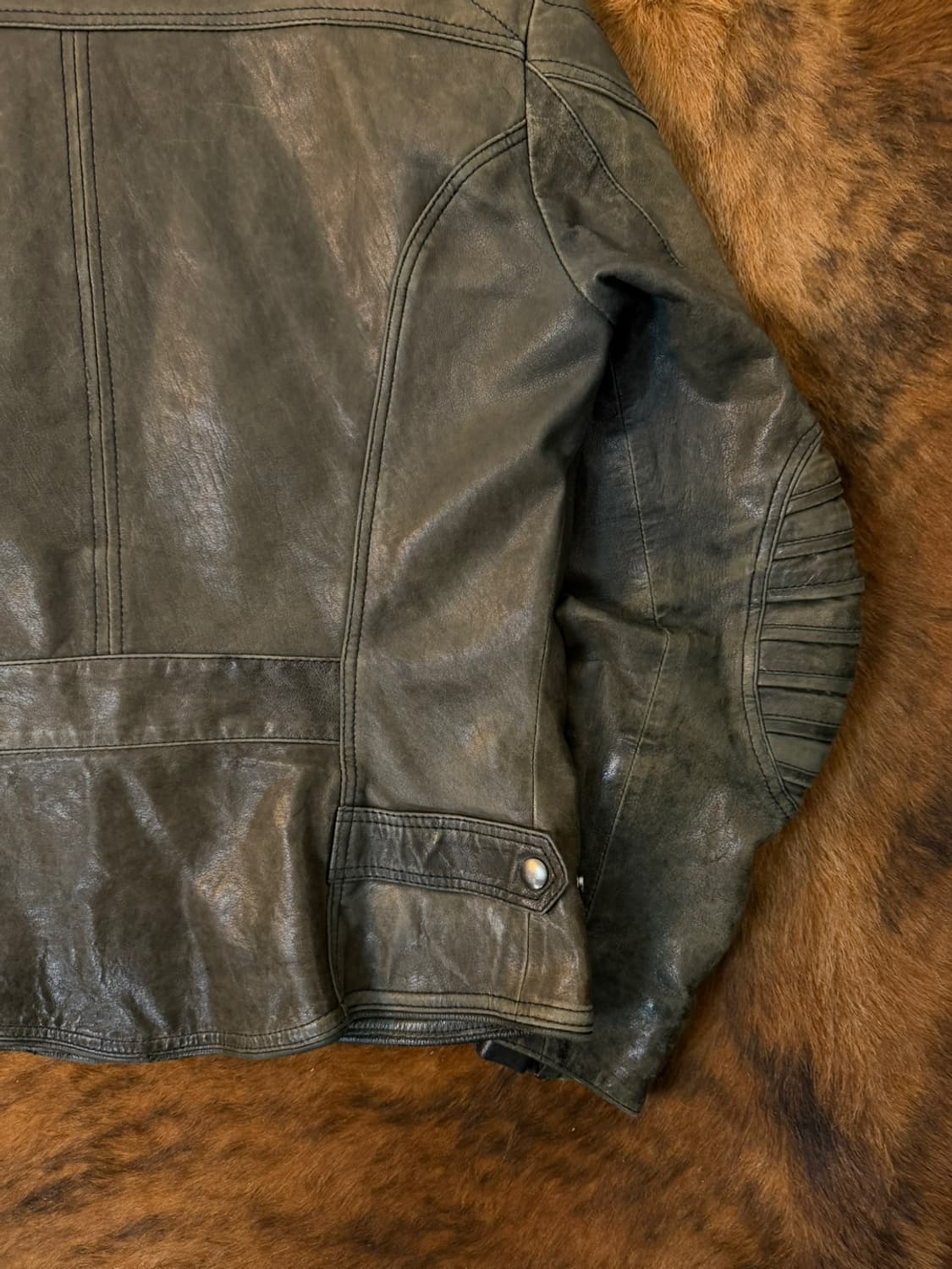 디젤 양가죽 바이커 자켓  상품이미지6