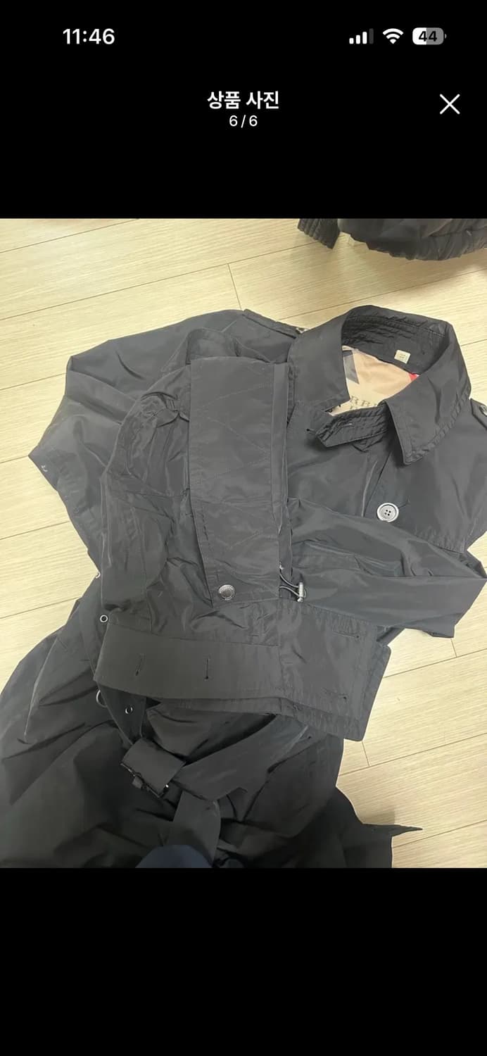 버버리 블랙 트렌치 코트 상품이미지6