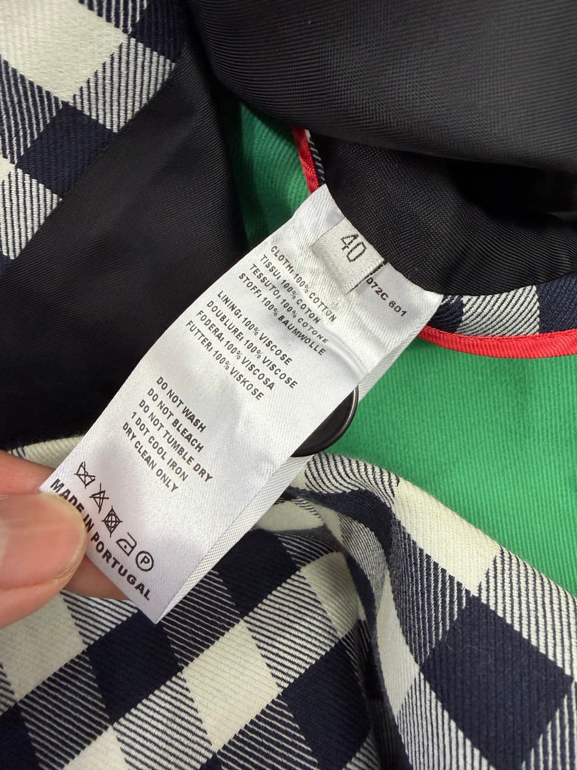 정품) 폴스미스 여성 깅엄 체크 자켓 40(55-66) 상품이미지7