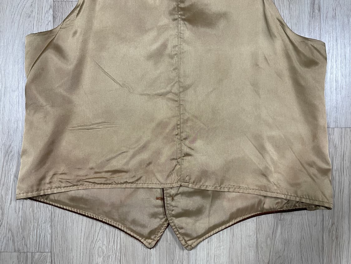 95) 70's 미국제 리얼 가죽스웨이드 웨스턴 베스트 상품이미지10