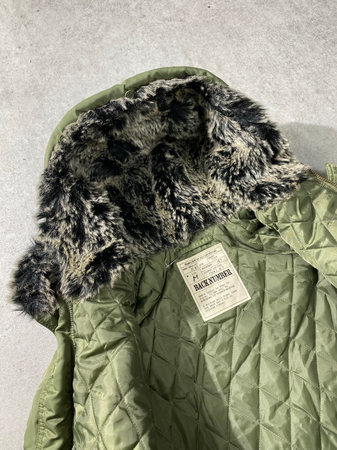 [M] Back Number 백넘버 N3B 밀리터리 파카 상품이미지6