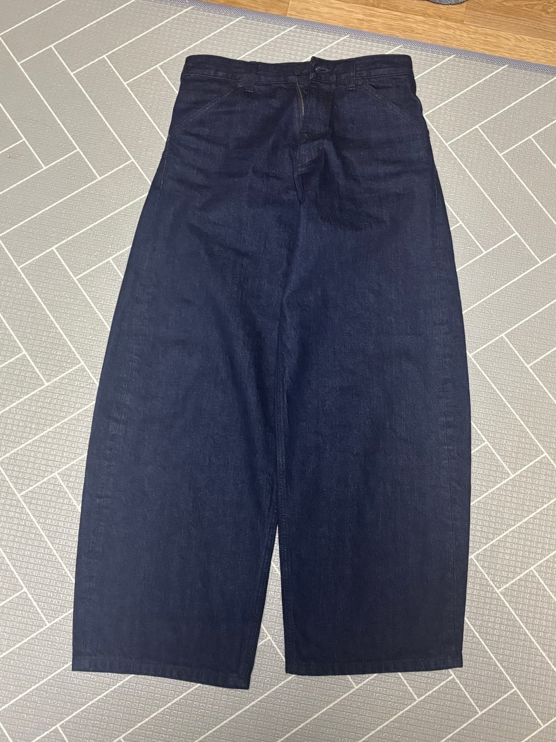 해칭룸 와이드 커브진 인디고 3사이즈 상품이미지1