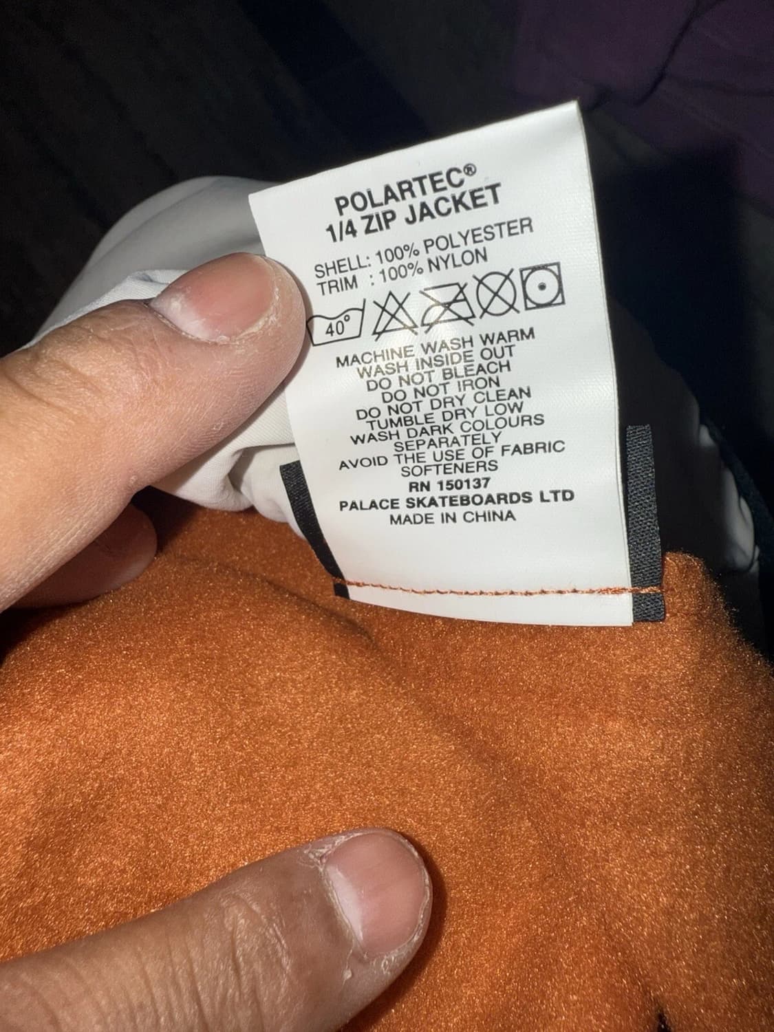  22FW 팔라스 폴라텍 1/4 집 자켓 오렌지 상품이미지6