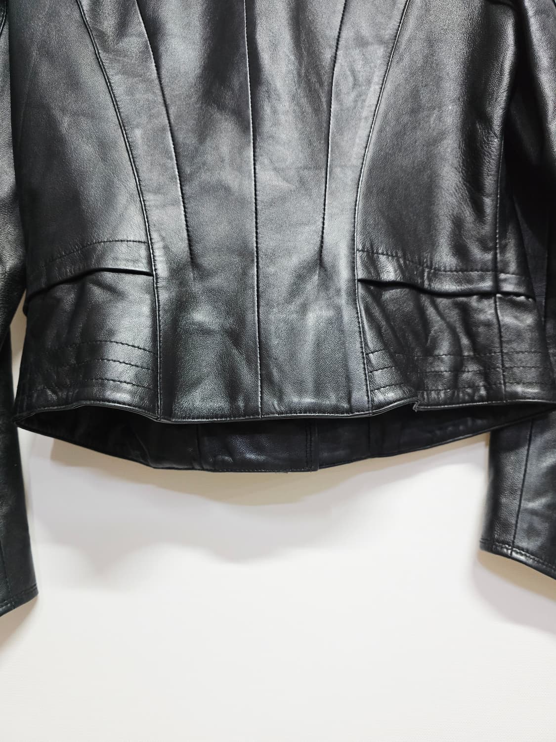 로보 ROBO 양가죽 블랙 가죽 라이더 자켓 상품이미지7