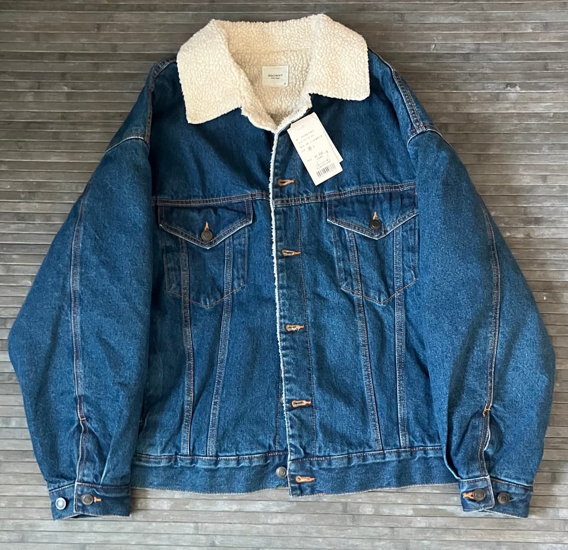 Overfit denim sherpa trucker jacker 상품이미지1