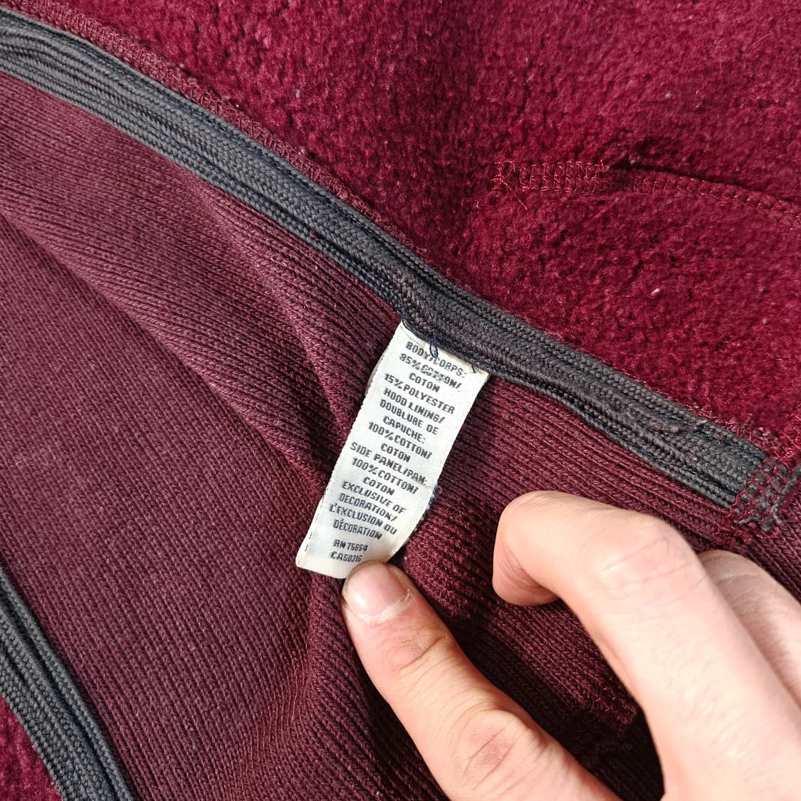 아베크롬비 y2k 스트레치 워시드 버건디  상품이미지7
