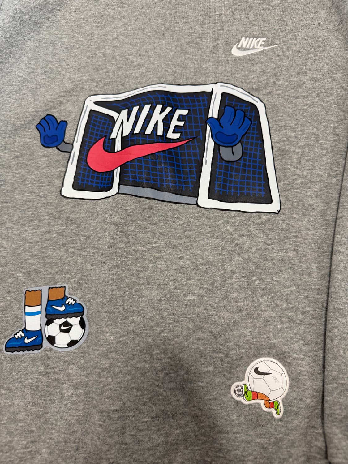 나이키 축구 그래픽 맨투맨 그레이 M 상품이미지2