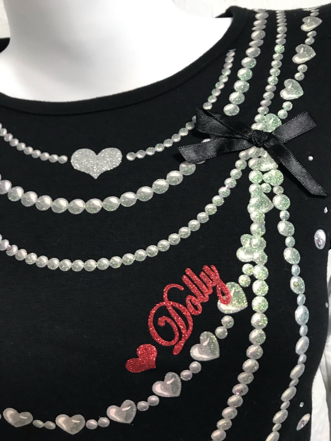 빈티지 갸루 레이어드 프릴 퍼프 롱슬리브 탑 상품이미지4