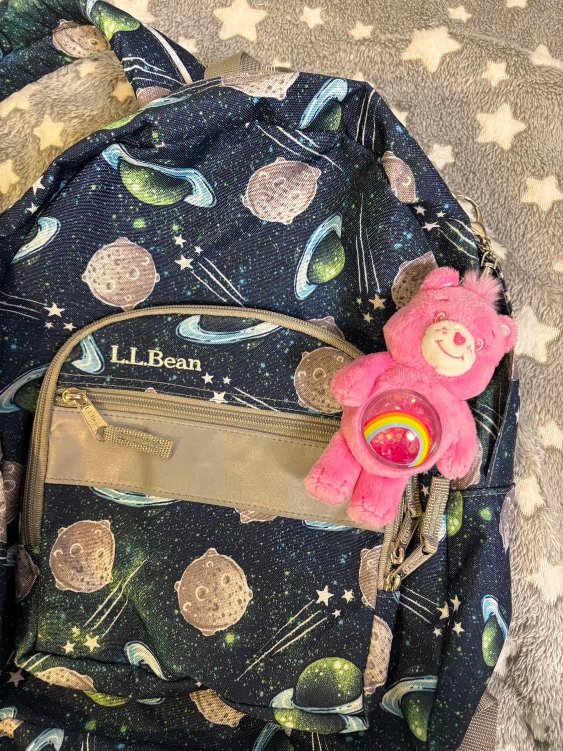 L.L Bean 일본 빈티지 우주 백팩 y2k 가방 별 무늬 도트 체크 상품이미지2