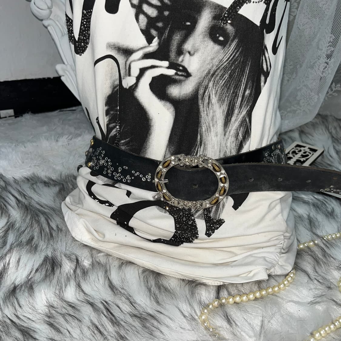 빈티지 플라워패턴 페어리 앤틱 벨트 상품이미지1