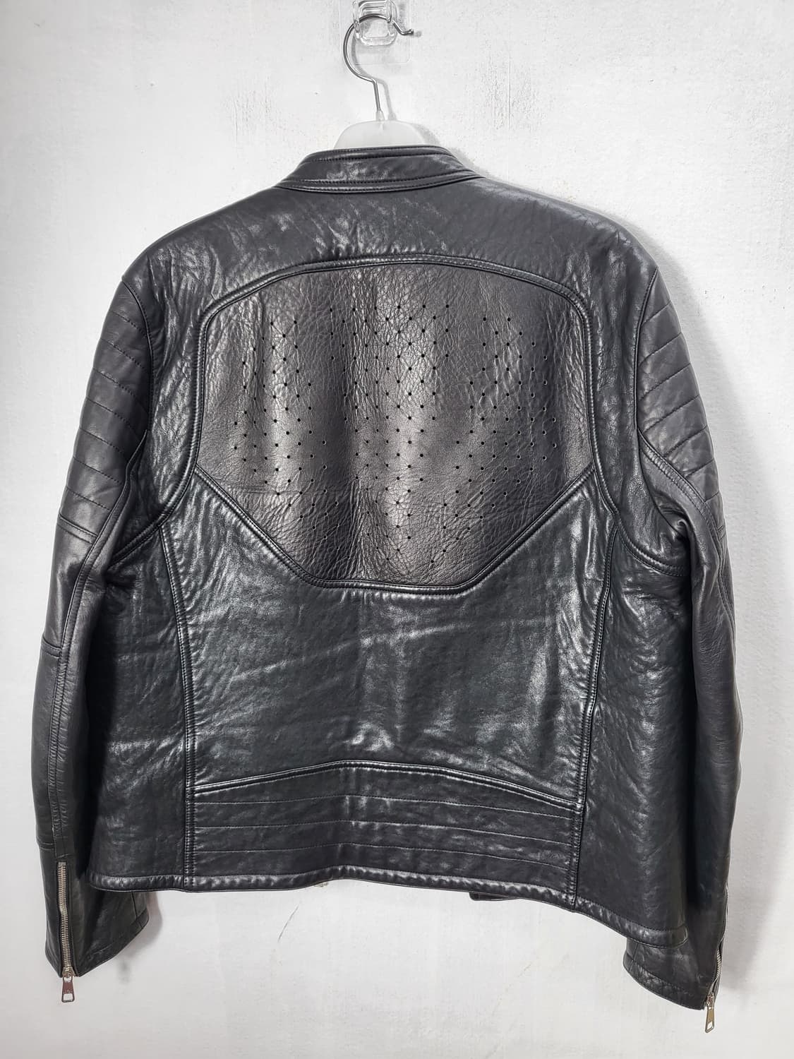 닐바렛 블랙 양가죽 라이더 자켓 105 XL 상품이미지5