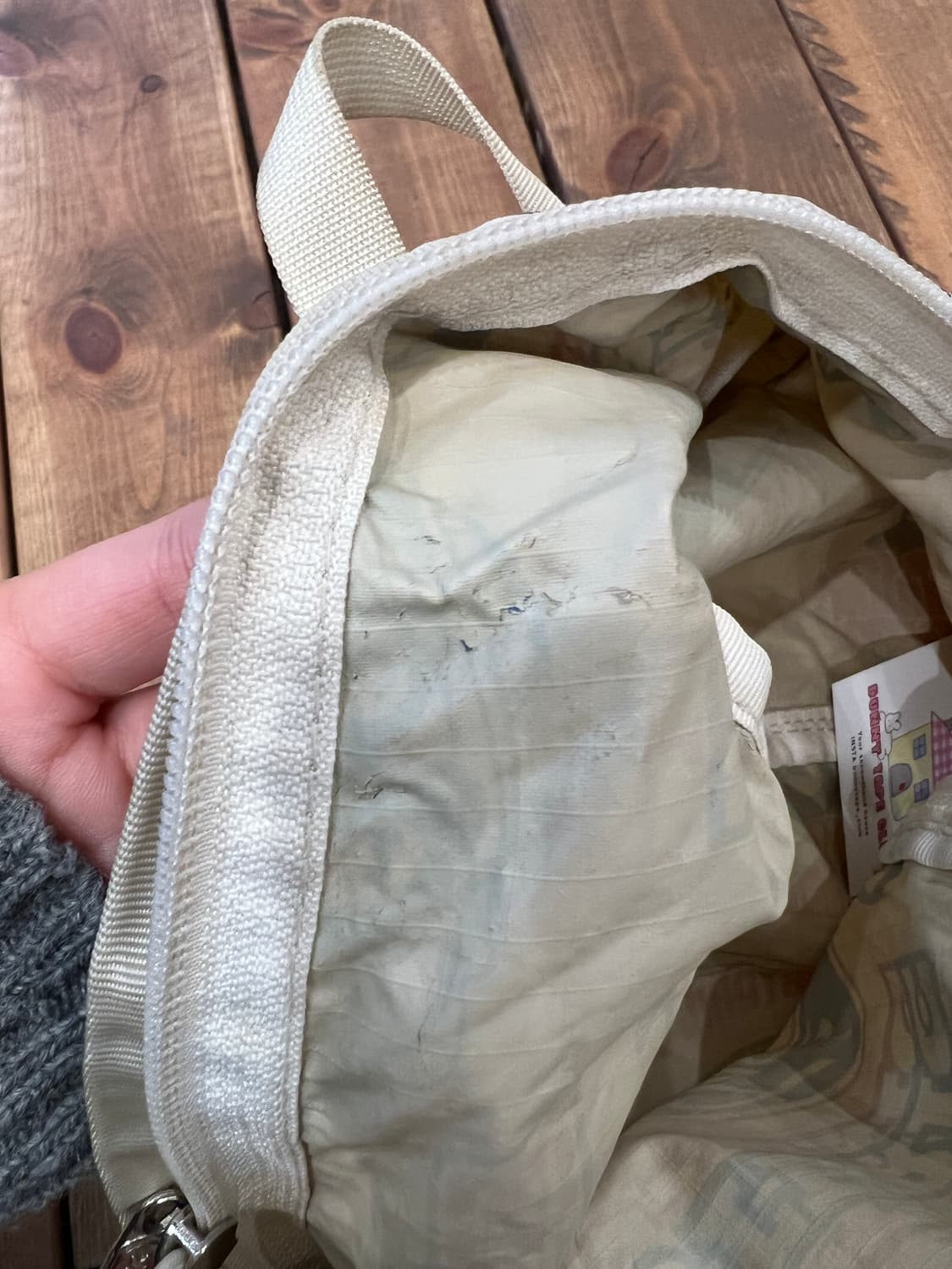 히스테릭글래머 패치 베이지 백팩 상품이미지4