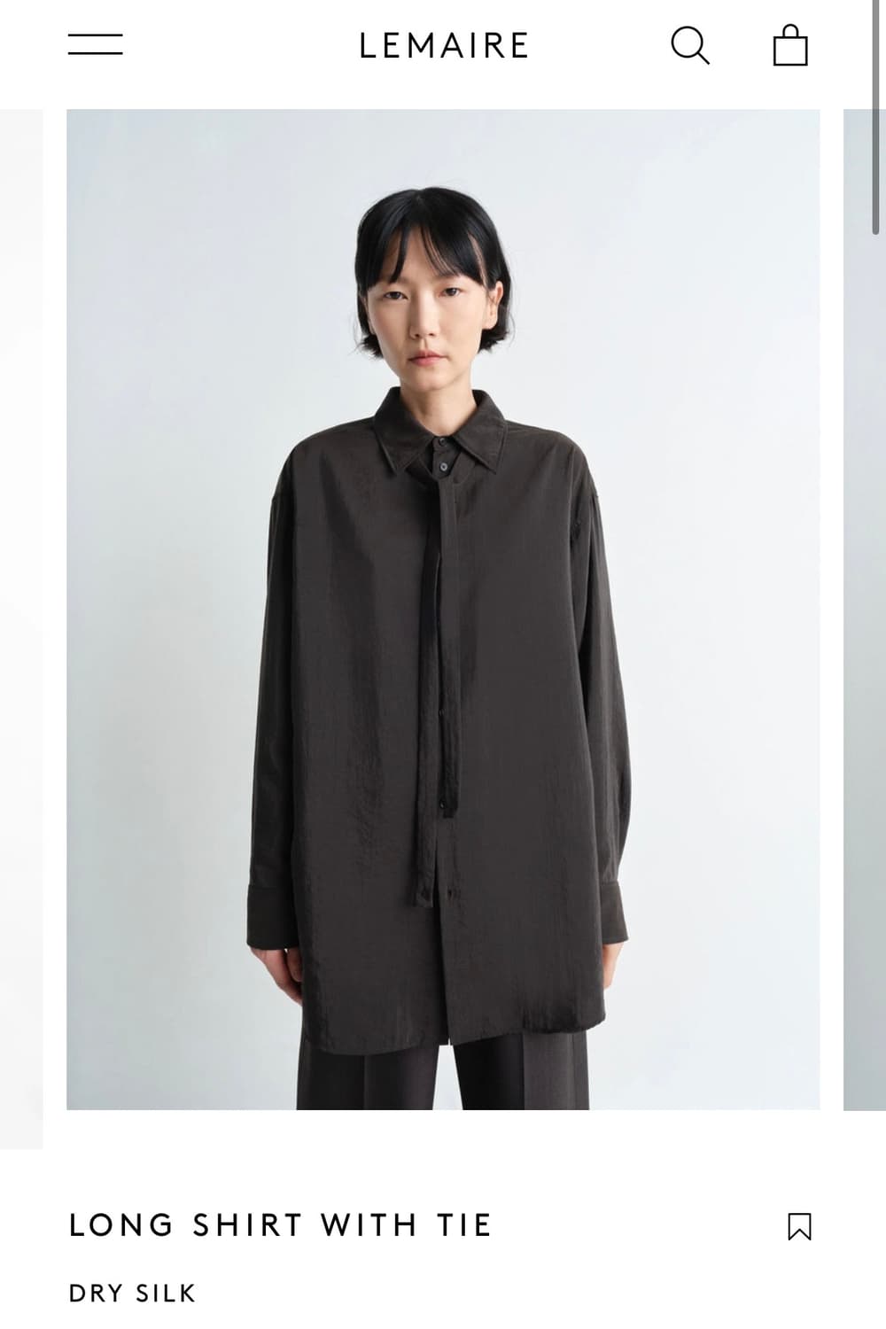 르메르 드라이실크 셔츠 상품이미지2