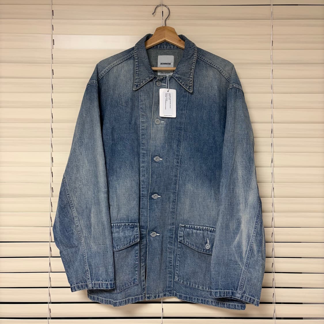 바우와우 24SS Bowwow US Army M40 데님 커버올 자켓 L 상품이미지6