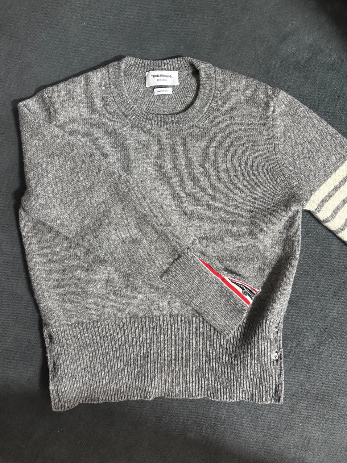 톰브라운 셰틀랜드 크롭 니트 상품이미지3