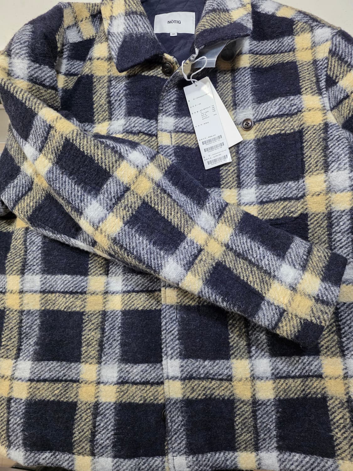 노티그 울혼방 체크 플란넬 자켓(셔켓) 상품이미지6