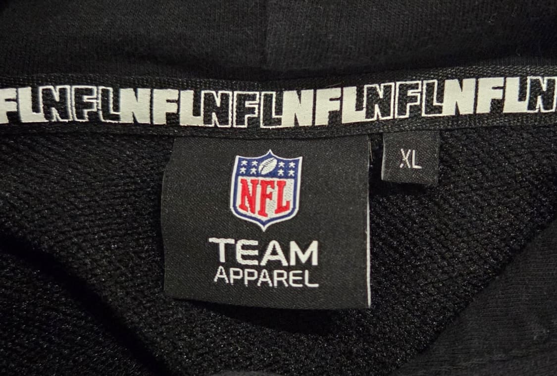NFL 블랙 후드티 XL 상품이미지5
