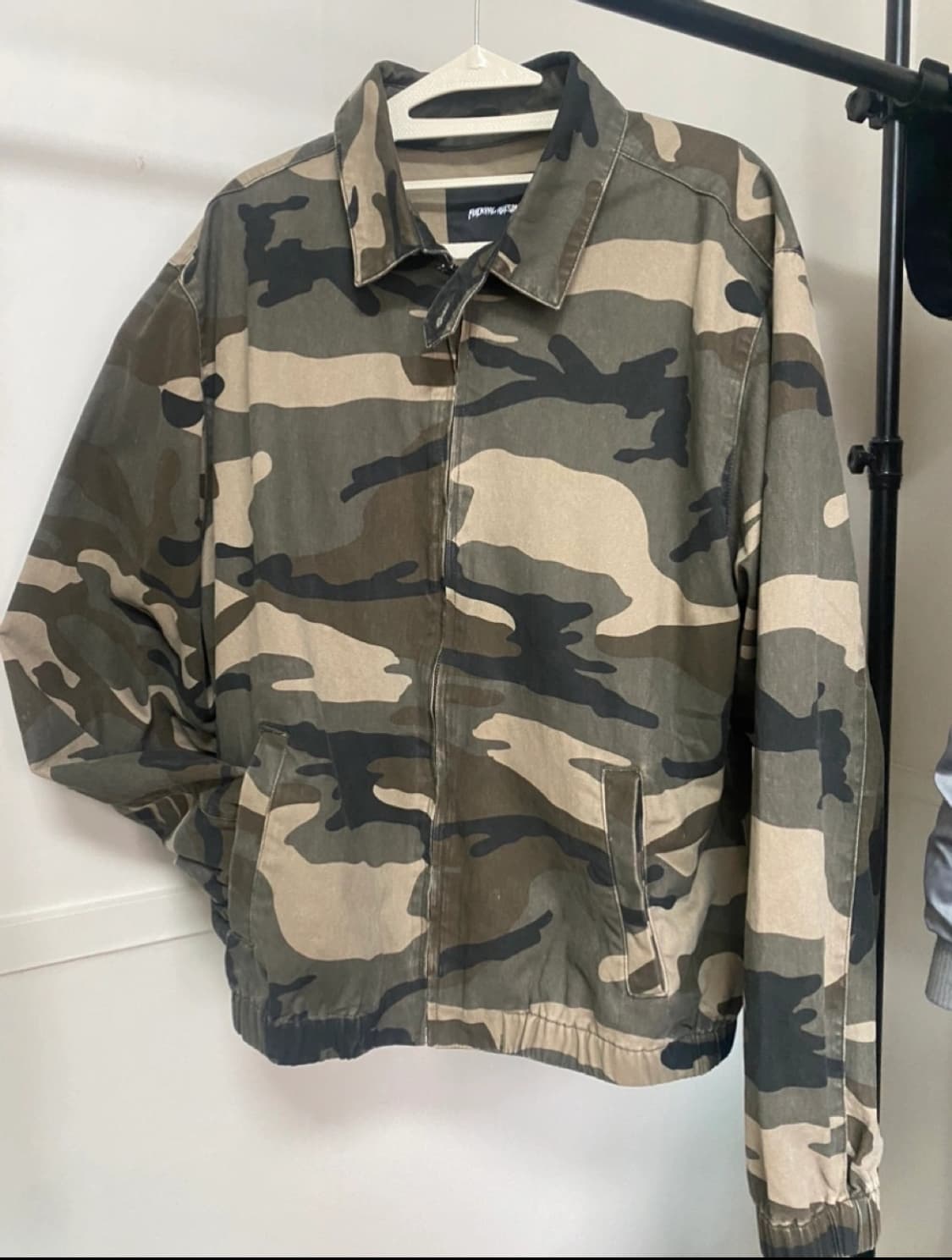 퍼킹어썸 워시드 카모 자켓 L 상품이미지5