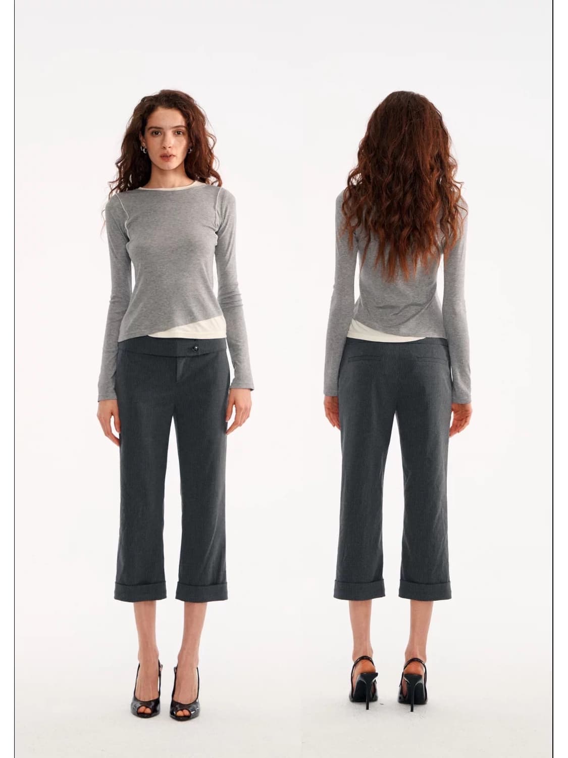 Muse Naps 스트라이프 캐주얼 바지 상품이미지3