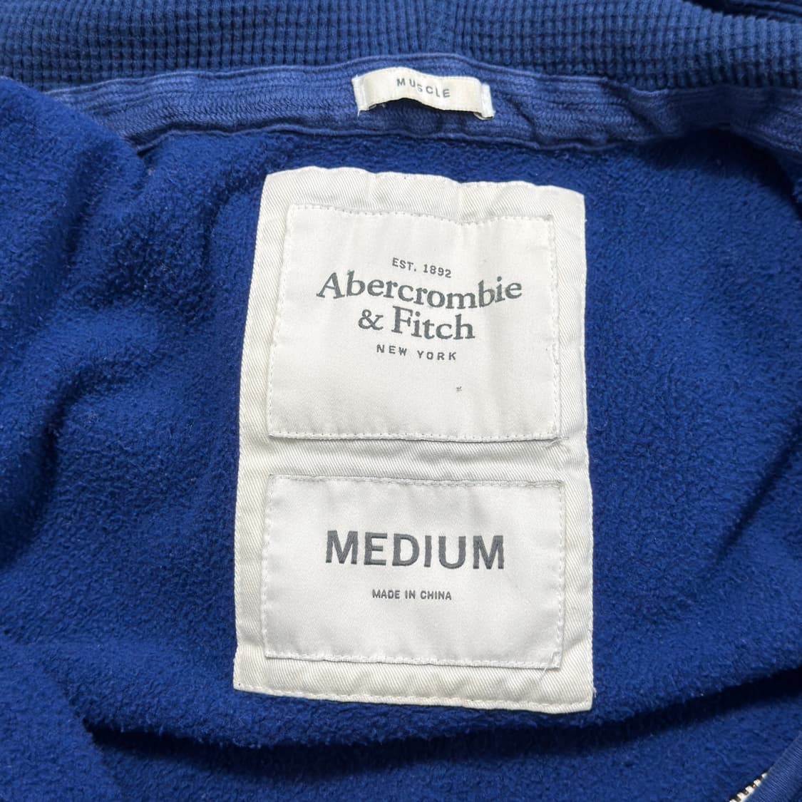 아베크롬비 헤비웨잇 블루 후드집업 상품이미지6