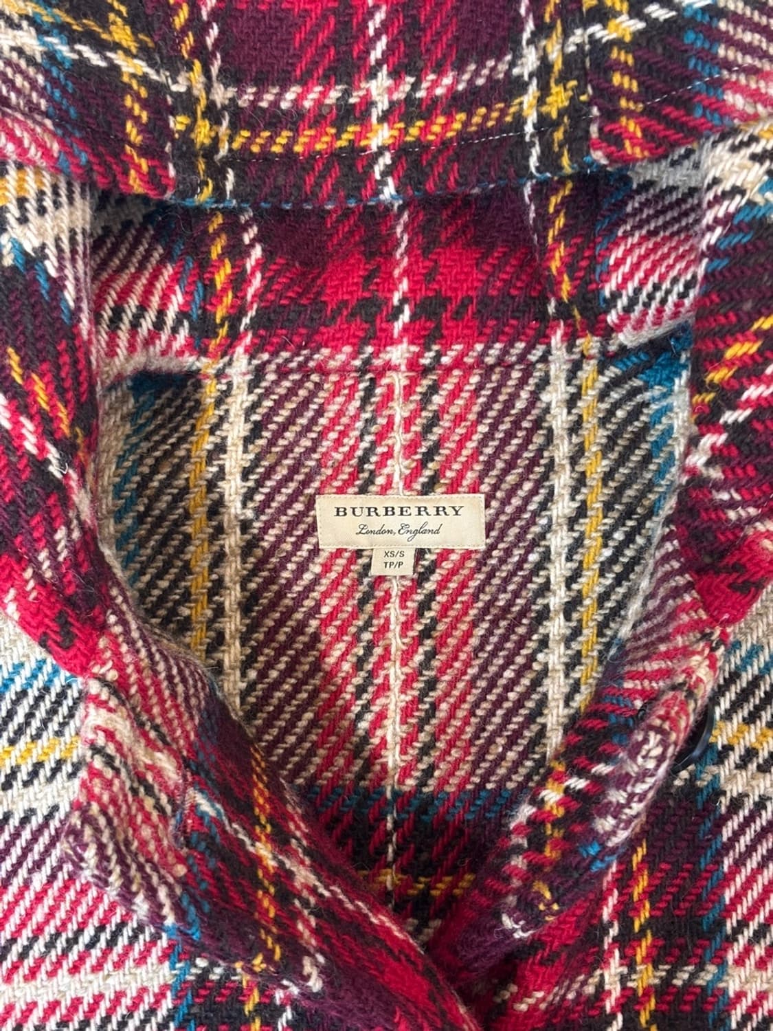 Vintage Burberry Wool Cape Coat 상품이미지5