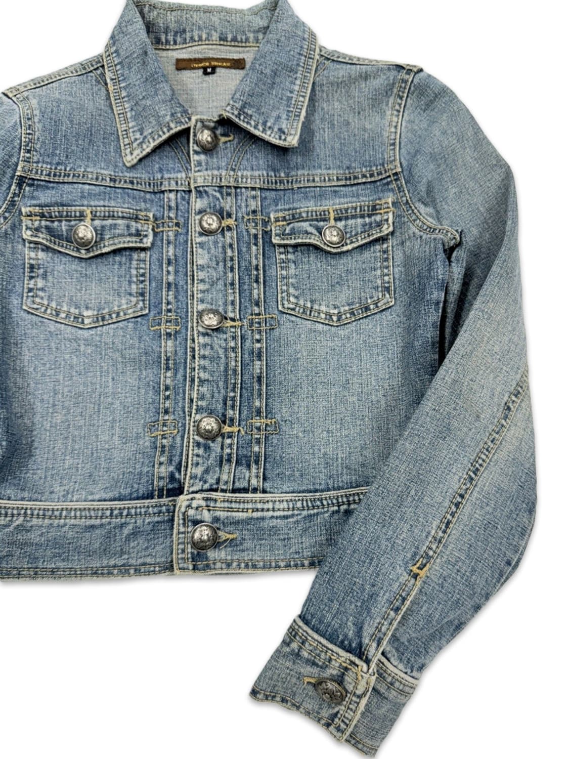 빈티지 크롭 데님 자켓 상품이미지4