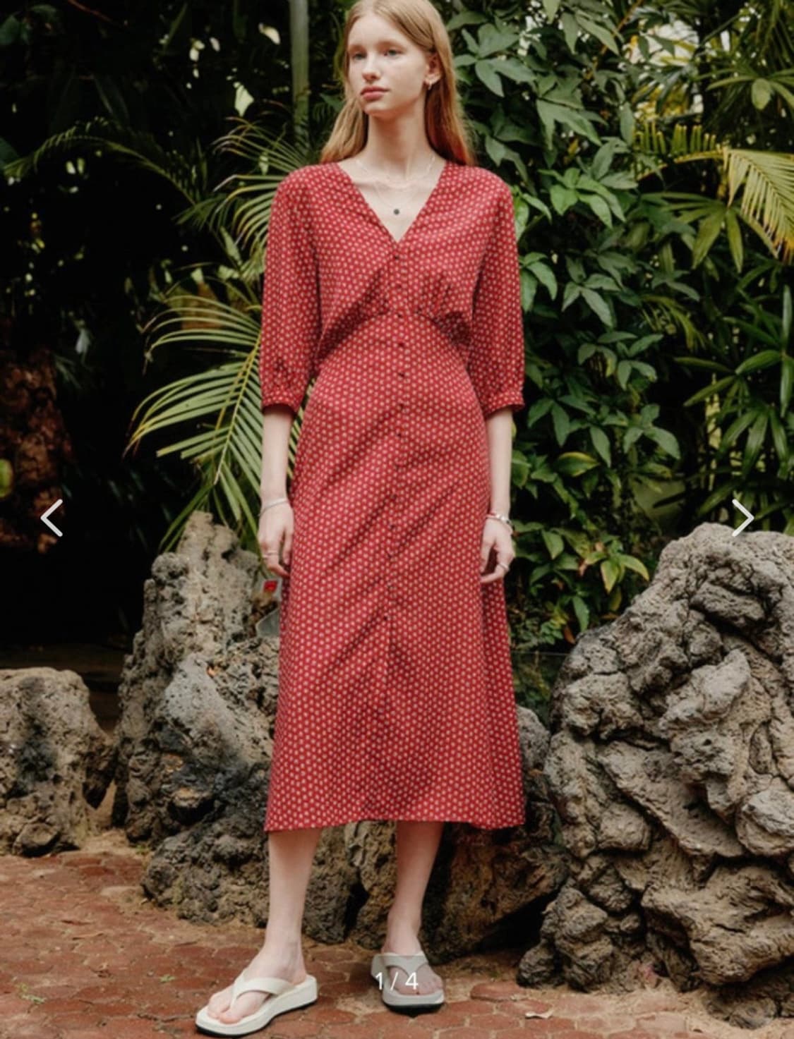 룩캐스트 스테디셀러 프린팅 롱 원피스 상품이미지2