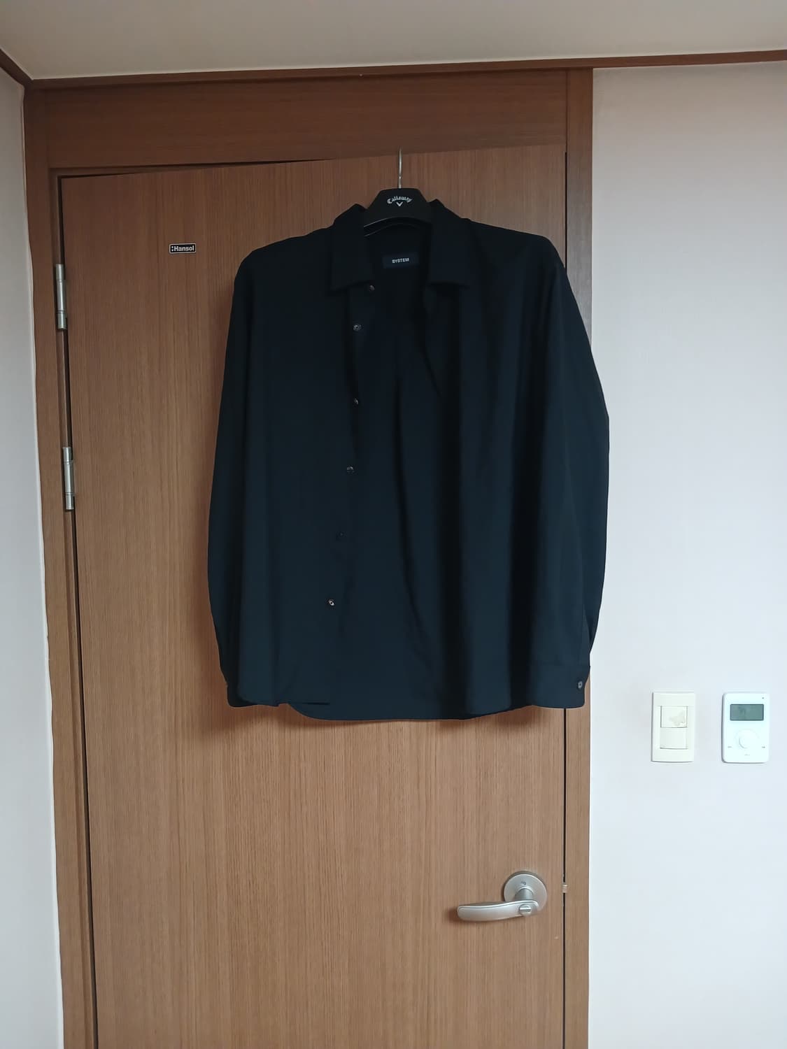 시스템옴므 남성 블랙 울 셔츠105  상품이미지2