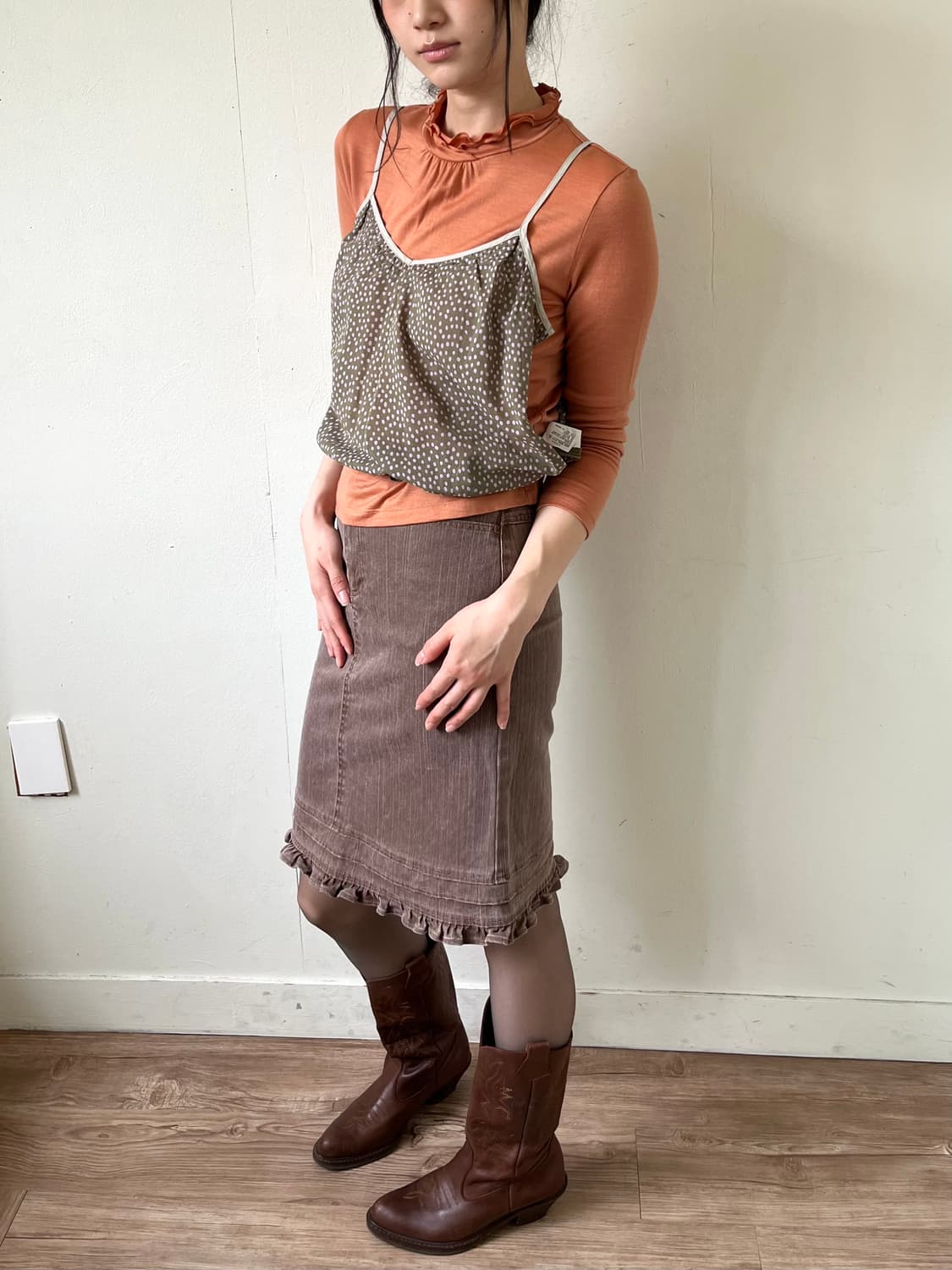 a.v.v 데님 플레어 스커트 상품이미지7