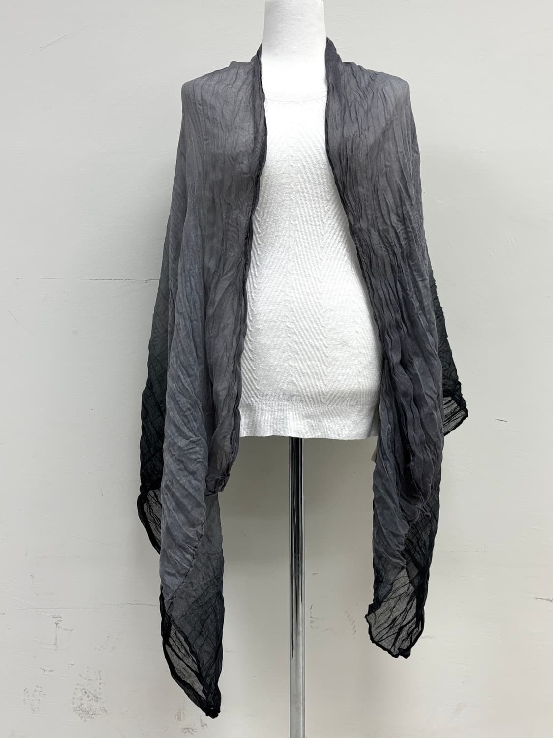 빈티지 그레이 머플러 목도리 상품이미지5