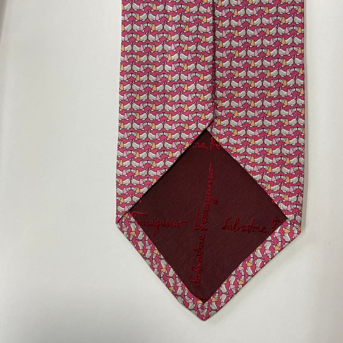 새상품급 페레가모(Ferragamo) 명품 정품 넥타이 7.8cm 상품이미지7