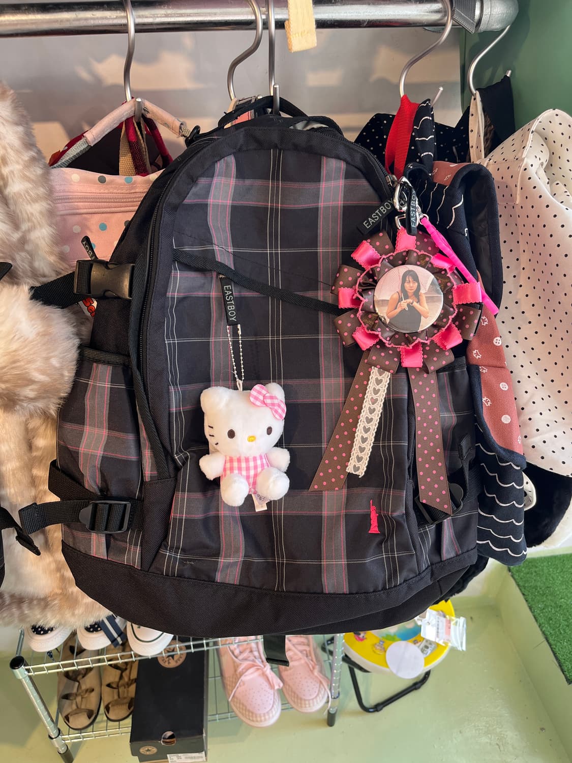 ✔️블랙핑크 체크패턴 백팩 🫶🏻 상품이미지9