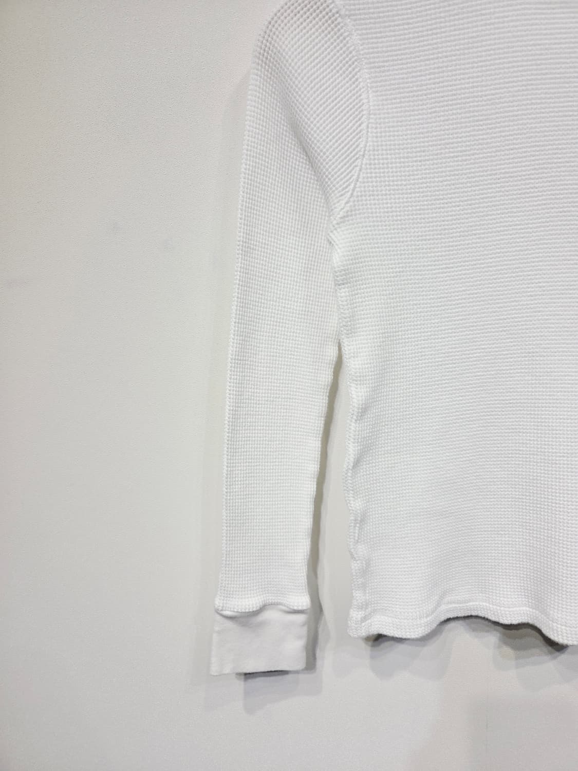 폴로 랄프 로렌 화이트 와플 긴팔 티셔츠 상품이미지4