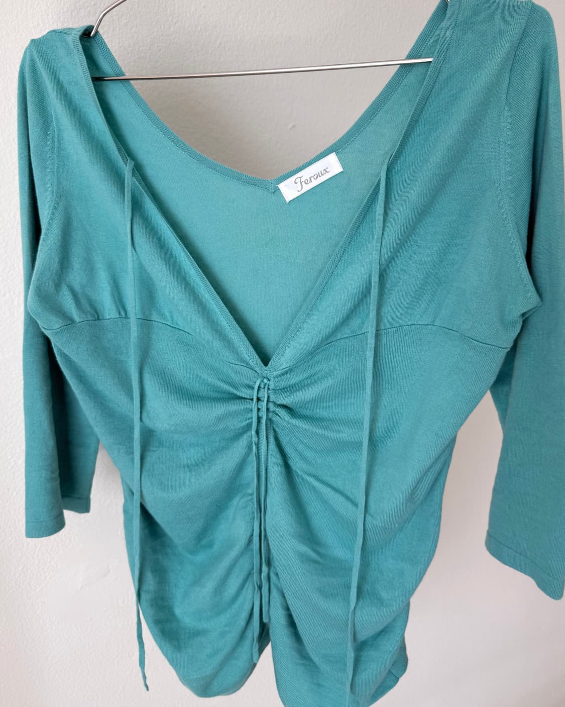 빈티지 셔링 니트 상품이미지4