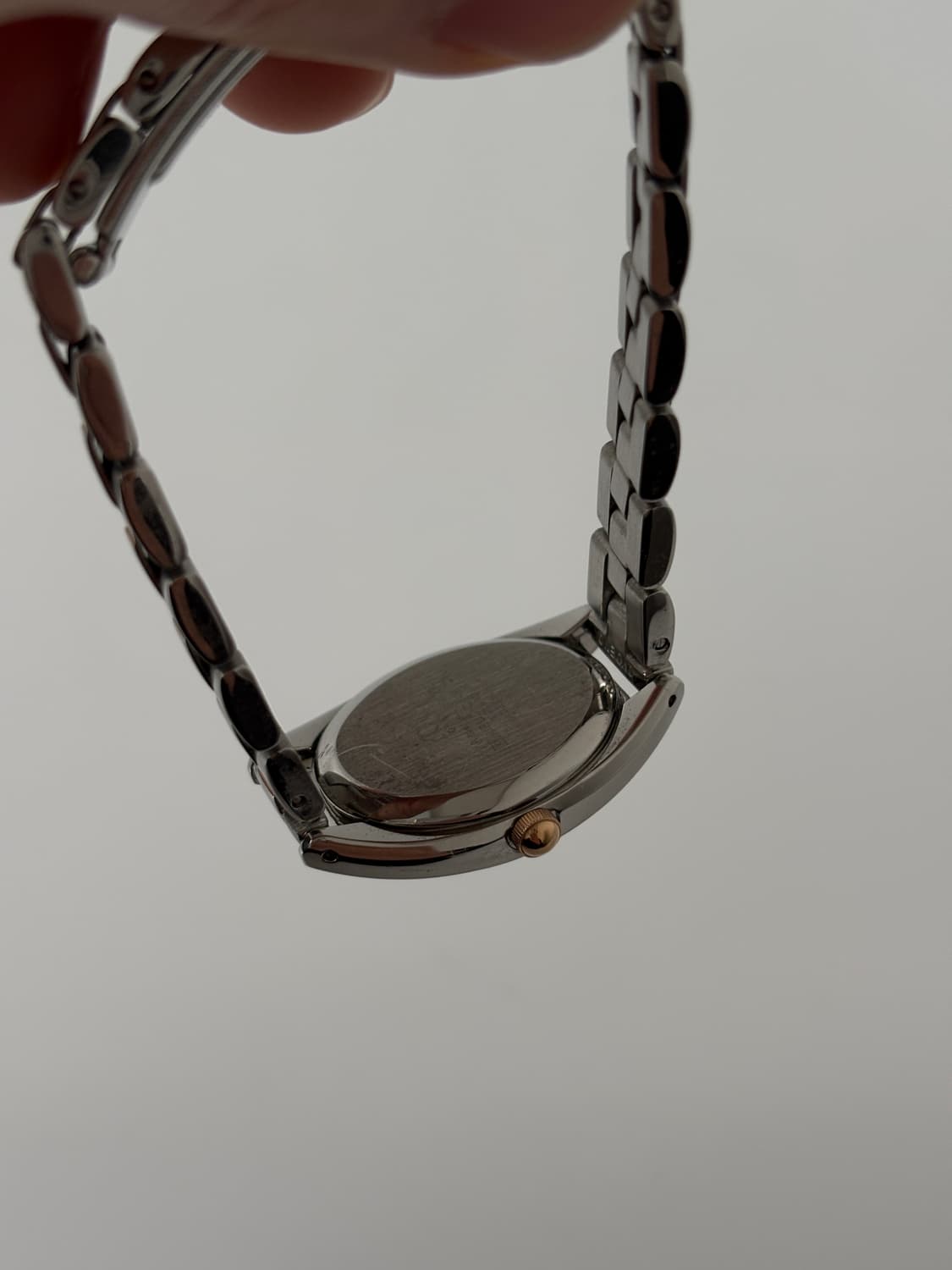 오리엔트 1990년대 빈티지 시계 실버 오벌 쿼츠 여성  상품이미지8