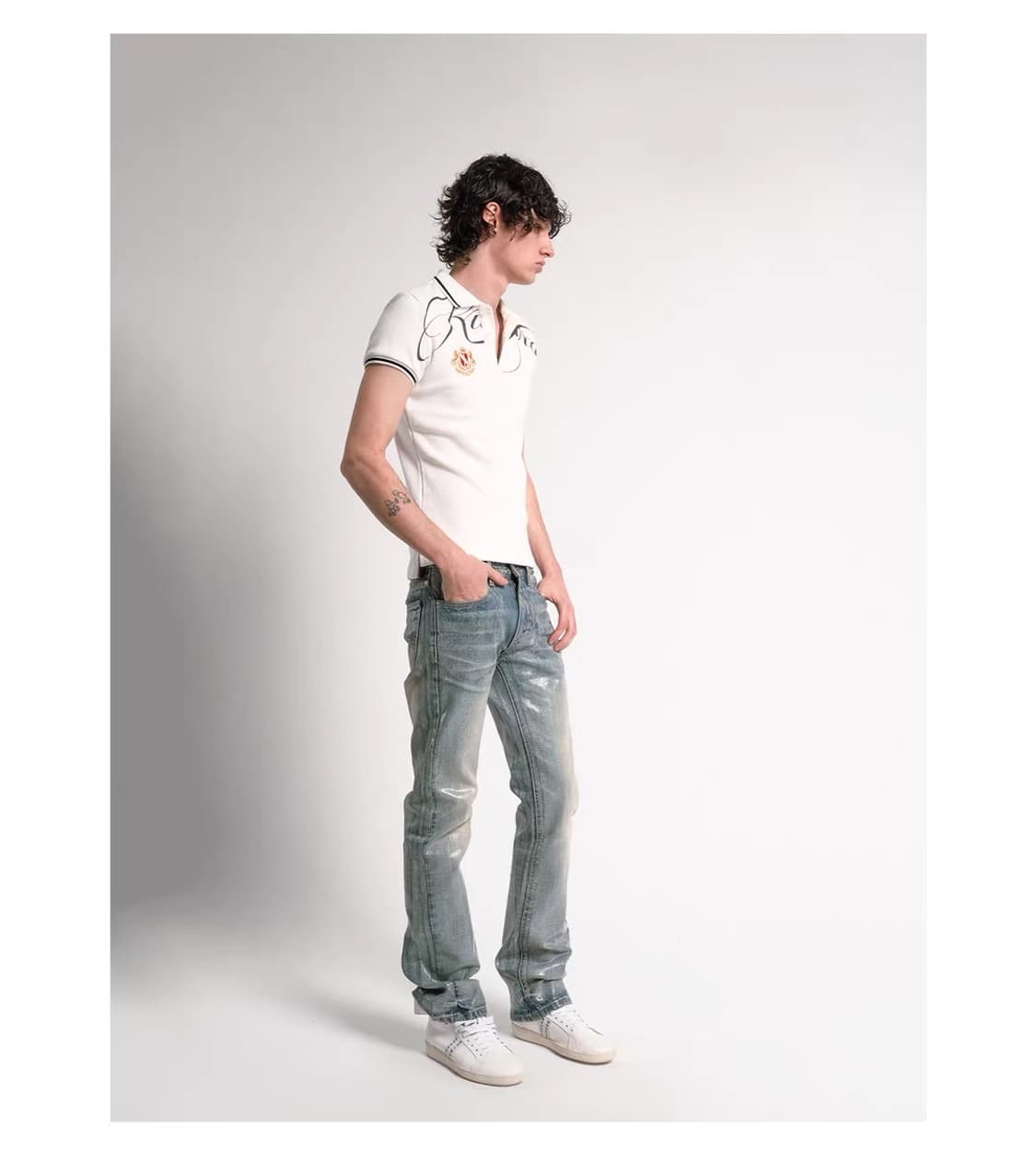 RUDEBRAT Cross Print Polo Shirt 상품이미지5