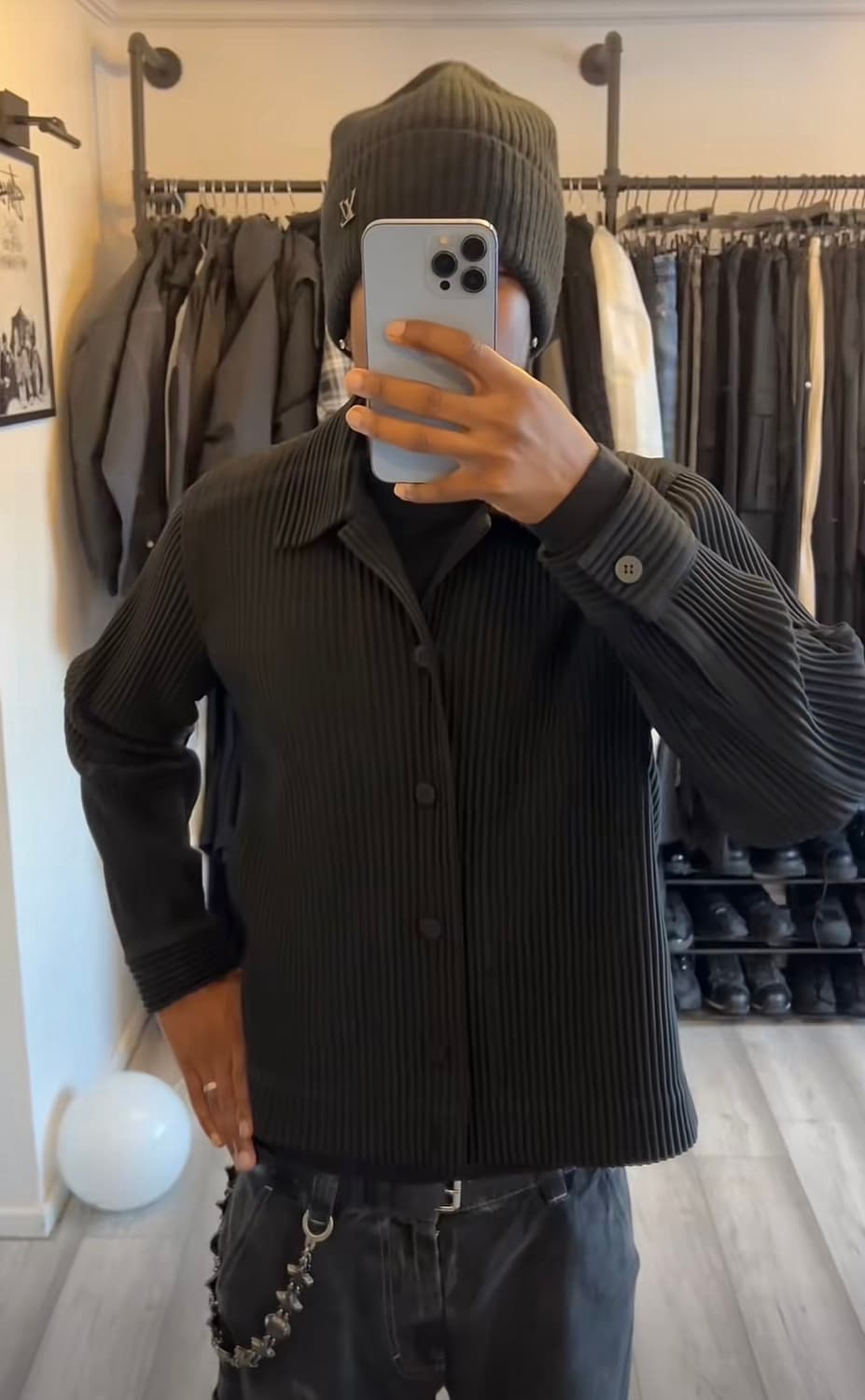 이세이 미야케 옴므 플리세 울라이크 블루종 트러커 자켓 상품이미지2